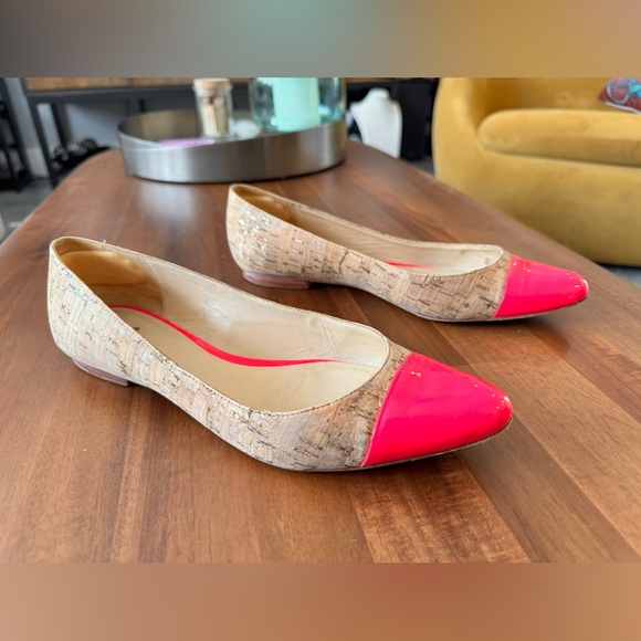 Kate Spade Cork Flats with Cap Toe - Pink - Picture 8 of 9